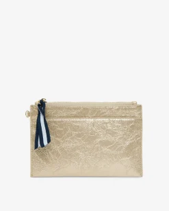 ELMS+KING New York Coin Purse - Light Gold Crinkle