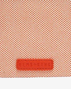ELMS+KING New York Coin Purse - Orange w/Canvas