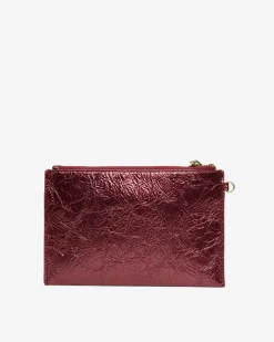ELMS+KING New York Coin Purse - Plum Crinkle