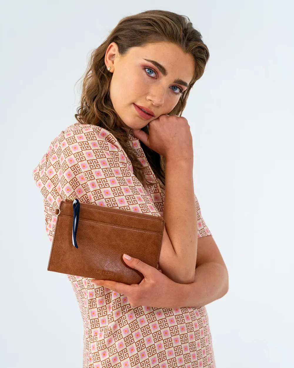 ELMS+KING New York Coin Purse - Tan Pebble
