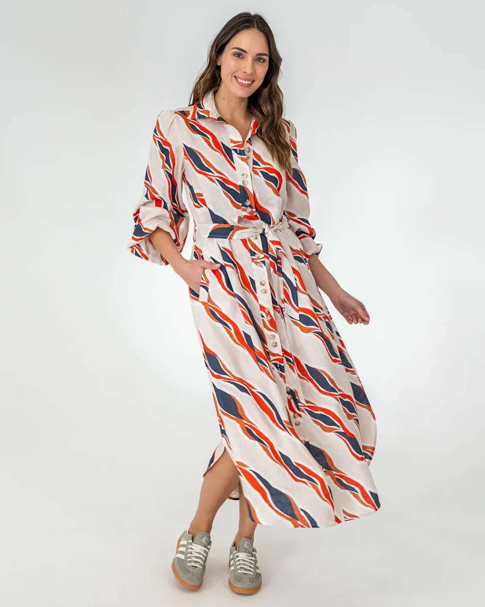 ELMS+KING Palm Beach Shirt Dress - River