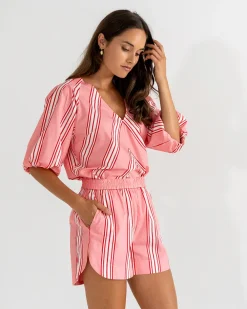 ELMS+KING Sicily Short - Candy Stripe