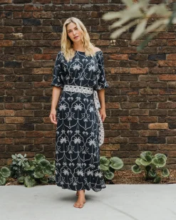 ELMS+KING Whitehaven Blouse - Navy Palm